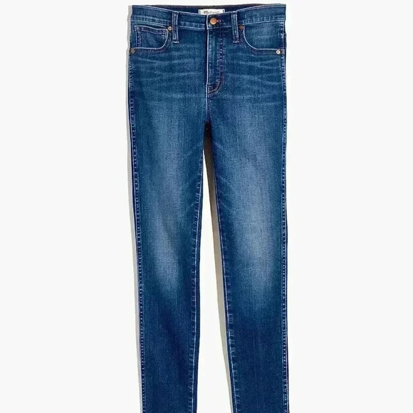 Madewell 10" High-Rise Skinny Jeans in Bradshaw Wash Women's Size 28 - Picture 3 of 15
